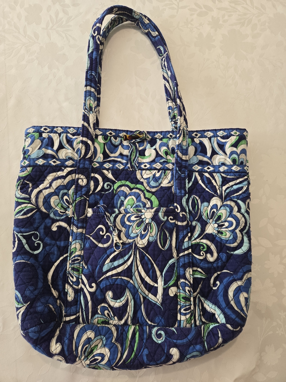 Vera Bradley Mediterranean Blue Tote Bag RETIRED